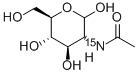 2-[15N]ACETAMIDO-2-DEOXY-D-GLUCOSE结构式