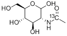 Structure of N-[1-13C]ACETYL-D-GLUCOSAMINE