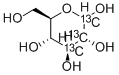 Structure of D-[1,2,3-13C3]GLUCOSE