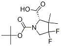 Structure of (2S)-1,2-PYRROLIDINEDICARBOXYLIC ACID,4,4-DIFLUORO-3,3-DIMETHYL-,1-(1,1-DIMETHYLETHYL)ESTER