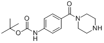Structure of [4-(PIPERAZINE-1-CARBONYL)-PHENYL]-CARBAMIC ACID TERT-BUTYL ESTER