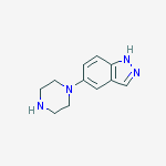Structure of 5-piperazin-1-yl-1H-indazole