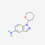 1-(tetrahydro-2H-Pyran-2-Yl)-1H-Indazol-5-Amine结构式