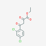 Structure of Benzenebutanoic Acid, 2,4-Dichloro-.Alpha.,.Gamma.-Dioxo-, Ethyl