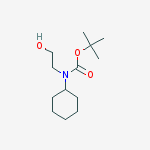Carbamic acid, cyclohexyl(2-hydroxyethyl)-, 1,1-dimethylethyl ester结构式