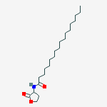 Octadecanamide, N-[(3S)-tetrahydro-2-oxo-3-furanyl]-结构式
