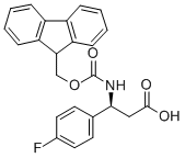 Structure of FMOC-(S)-3-AMINO-3-(4-FLUORO-PHENYL)-PROPIONIC ACID