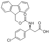 Fmoc-(S)-4-氯苯基-beta-苯丙氨酸结构式