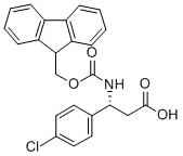 Fmoc-(R)-4-氯苯基-beta-苯丙氨酸结构式