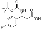 Structure of BOC-(R)-3-AMINO-3-(4-FLUORO-PHENYL)-PROPIONIC ACID