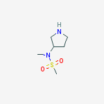 Methanesulfonamide, N-methyl-N-3-pyrrolidinyl-结构式