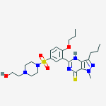 Structure of Sildefil Alogue I (Propoxyphenyl-Thiohydroxyhomosildefil)