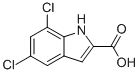 Structure of 5,7-DICHLORO-1H-INDOLE-2-CARBOXYLIC ACID