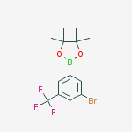 2-[3-BROMO-5-(TRIFLUOROMETHYL)PHENYL]-4,4,5,5-TETRAMETHYL-1,3,2-DIOXABOROLANE结构式