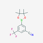 3-(4,4,5,5-TETRAMETHYL-1,3,2-DIOXABOROLAN-2-YL)-5-(TRIFLUOROMETHYL)BENZONITRILE结构式