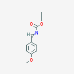 Carbamic acid, [(4-methoxyphenyl)methylene]-, 1,1-dimethylethyl ester结构式