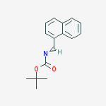 Structure of Carbamic acid, (1-naphthalenylmethylene)-, 1,1-dimethylethyl ester