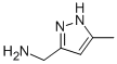 Structure of 1-(5-methyl-1H-pyrazol-3-yl)methanamine