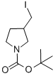 Structure of tert-Butyl 3-(iodomethyl)pyrrolidine-1-carboxylate