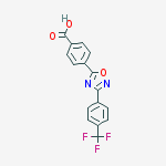 Structure of 4-(3-(4-(Trifluoromethyl)phenyl)-1,2,4-oxadiazol-5-yl)benzoic acid