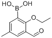 2-乙氧基-3-甲酰基-5-甲基苯基硼酸结构式