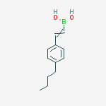 E-(4-Butylphenyl)ethenylboronic acid结构式