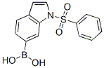 1-(PHENYLSULFONYL)-6-INDOLEBORONIC ACID结构式