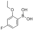 2-乙氧基-4-氟苯硼酸结构式