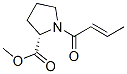 L-Proline, 1-[(2E)-1-oxo-2-butenyl]-,methyl ester结构式