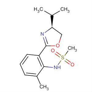 Structure of Methanesulfonamide,N-[2-[(4S)-4,5-dihydro-4-(1-methylethyl)-2-oxazolyl]-6-methylphenyl]-