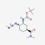 Structure of Carbamic acid,[(1R,2S,5S)-2-azido-5-[(dimethylamino)carbonyl]cyclohexyl]-,1,1-dimethylethyl ester