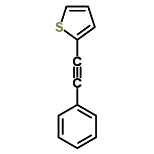 Structure of THIOPHENE,2-(PHENYLETHYNYL)-