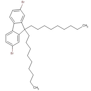 Structure of 9H-Fluorene, 2,7-dibromo-9,9-dinonyl-