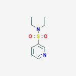 Structure of N,N-diethylpyridine-3-sulfonamide