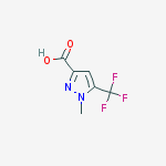 Structure of 1-methyl-5-(trifluoromethyl)pyrazole-3-carboxylic acid