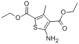 Structure of DIETHYL 5-AMINO-3-METHYL-2,4-THIOPHENEDICARBOXYLATE