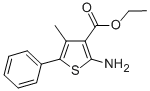Structure of ETHYL 2-AMINO-4-METHYL-5-PHENYLTHIOPHENE-3-CARBOXYLATE