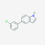 Structure of 5-(3-CHLOROPHENYL)-1H-INDOLE