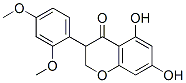 3-(2,4-dimethoxyphenyl)-5,7-dihydroxy-chroman-4-one结构式