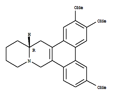 Chemical structure of cryptopleurine