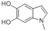 Structure of N-methyl-5,6-dihydroxyindole