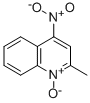 2-methyl-4-nitroquinoline 1-oxide结构式