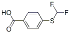 Structure of 4-[(DIFLUOROMETHYL)THIO]BENZOIC ACID