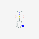 N-methyl-3-Pyridinesulfonamide结构式