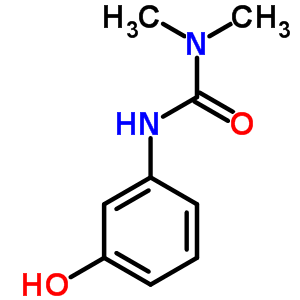 3-(3-羟基苯基)-1,1-二甲基脲结构式