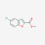 Methyl 5-chlorobenzofuran-2-carboxylate结构式
