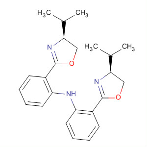 Structure of Benzenamine,2-[(4S)-4,5-dihydro-4-(1-methylethyl)-2-oxazolyl]-N-[2-[(4S)-4,5-dihydro-4-(1-methylethyl)-2-oxazolyl]phenyl]-