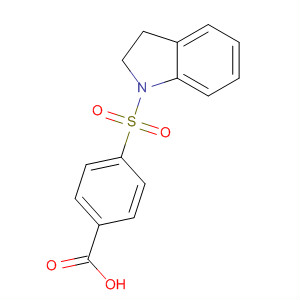 Benzoic acid, 4-[(2,3-dihydro-1H-indol-1-yl)sulfonyl]-结构式