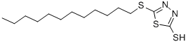 5-DODECYLTHIO[1,3,4]THIADIAZOLE-2-THIOL结构式