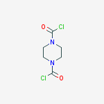 Structure of 1,4-Piperazinedicarbonyl dichloride